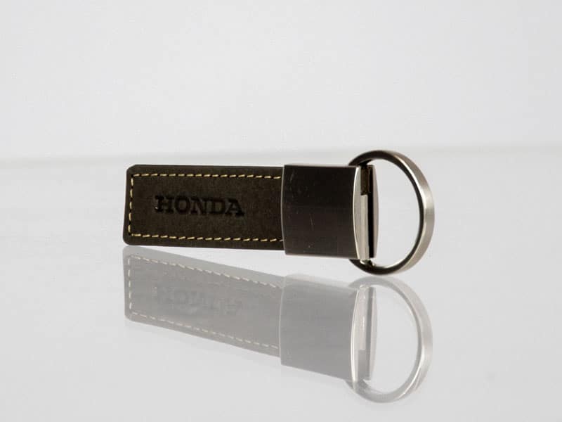 Bőr Honda logós kulcstartó
