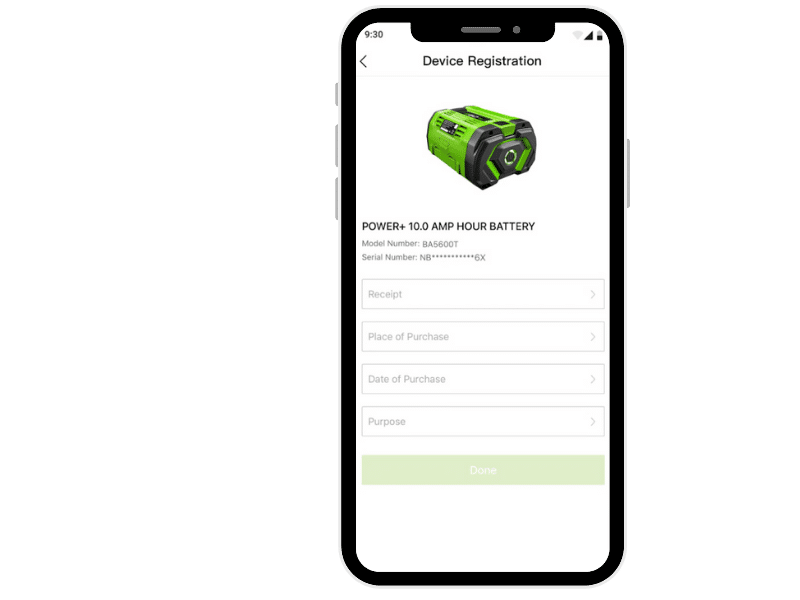 Warranty Registration